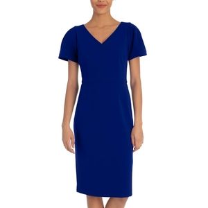 Maggy London Womens Sheath Office Wear To Work Dress Navy Blue Size 6